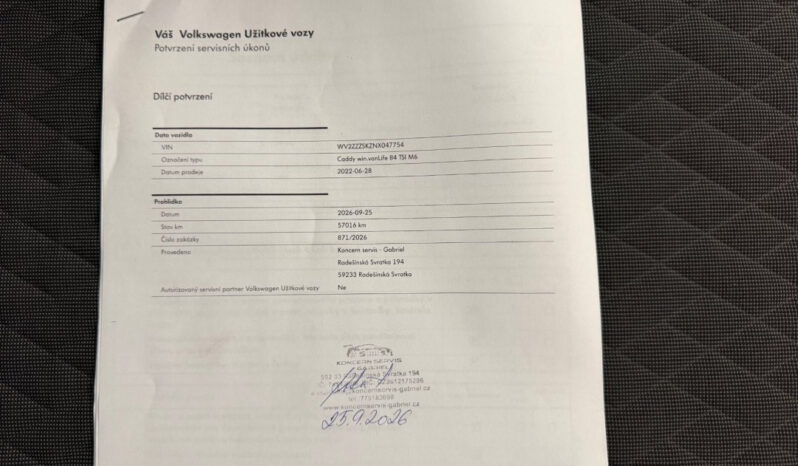 Volkswagen Caddy 1.5TSi LIFE Navi! Vyhř. okno! full